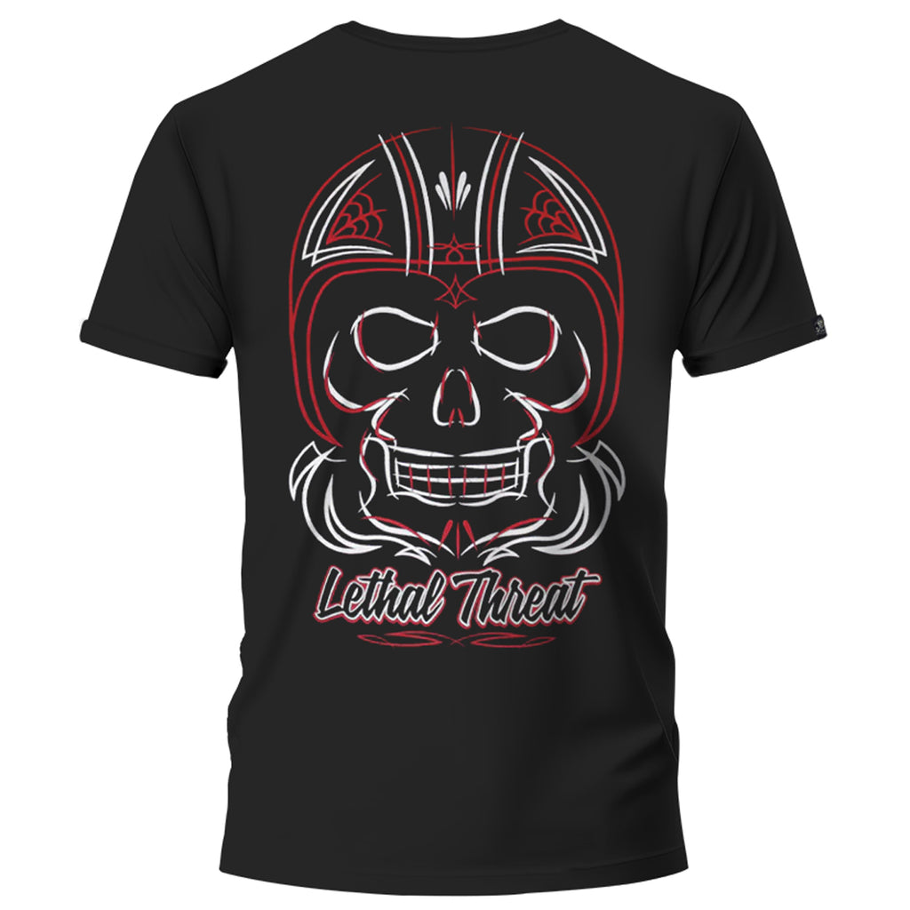 T SHIRT MEN Skull Pinstripes