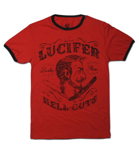 T SHIRT MEN RINGER Lucifer