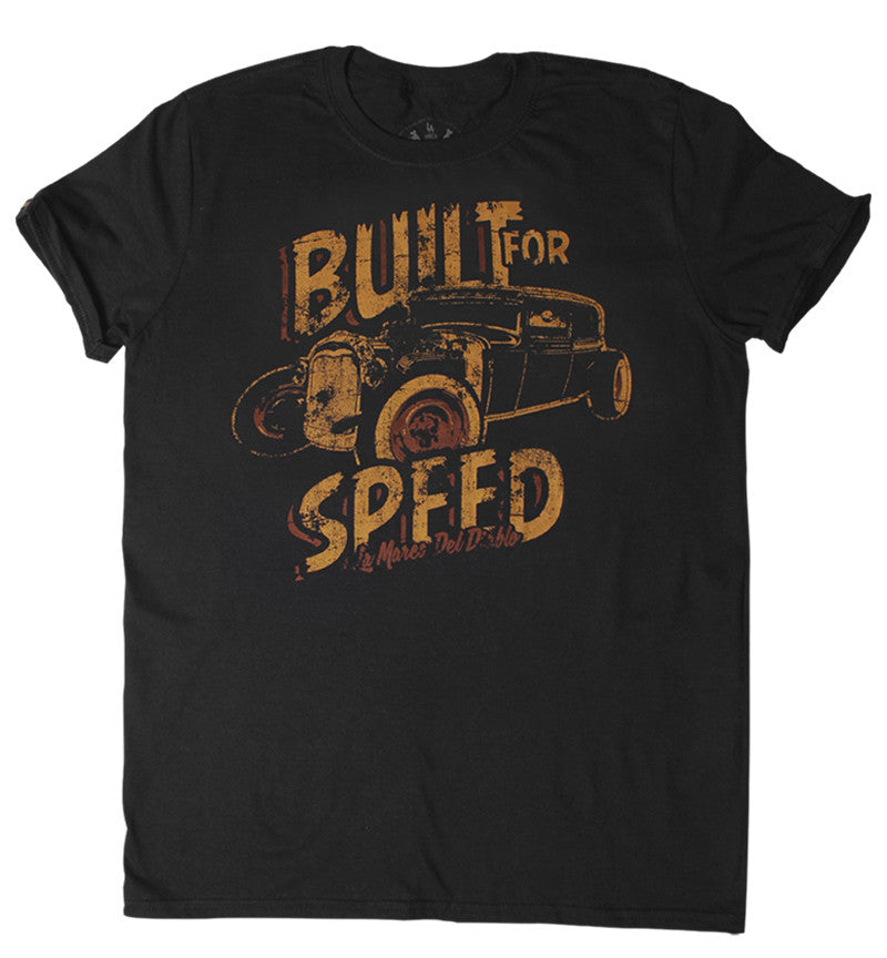 T SHIRT MEN Built For Speed - HotRod